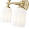 Z-Lite Orion 2 Light Vanity, 13.75in. W x 44in. L, Modern Gold 1102-2V-MGLD - alternate 4